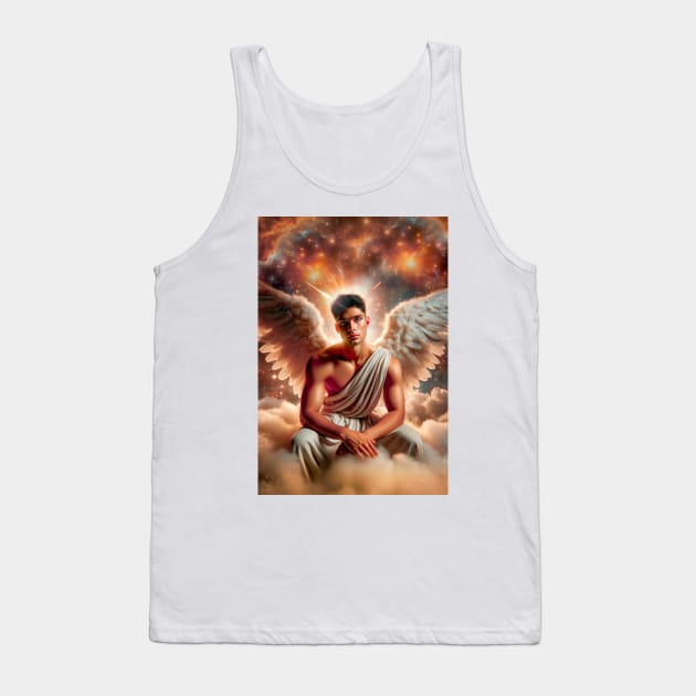 Heavenly Angel Seduction: Divine Grace Sensual Elegance 01 Tank Top by Silurostudio